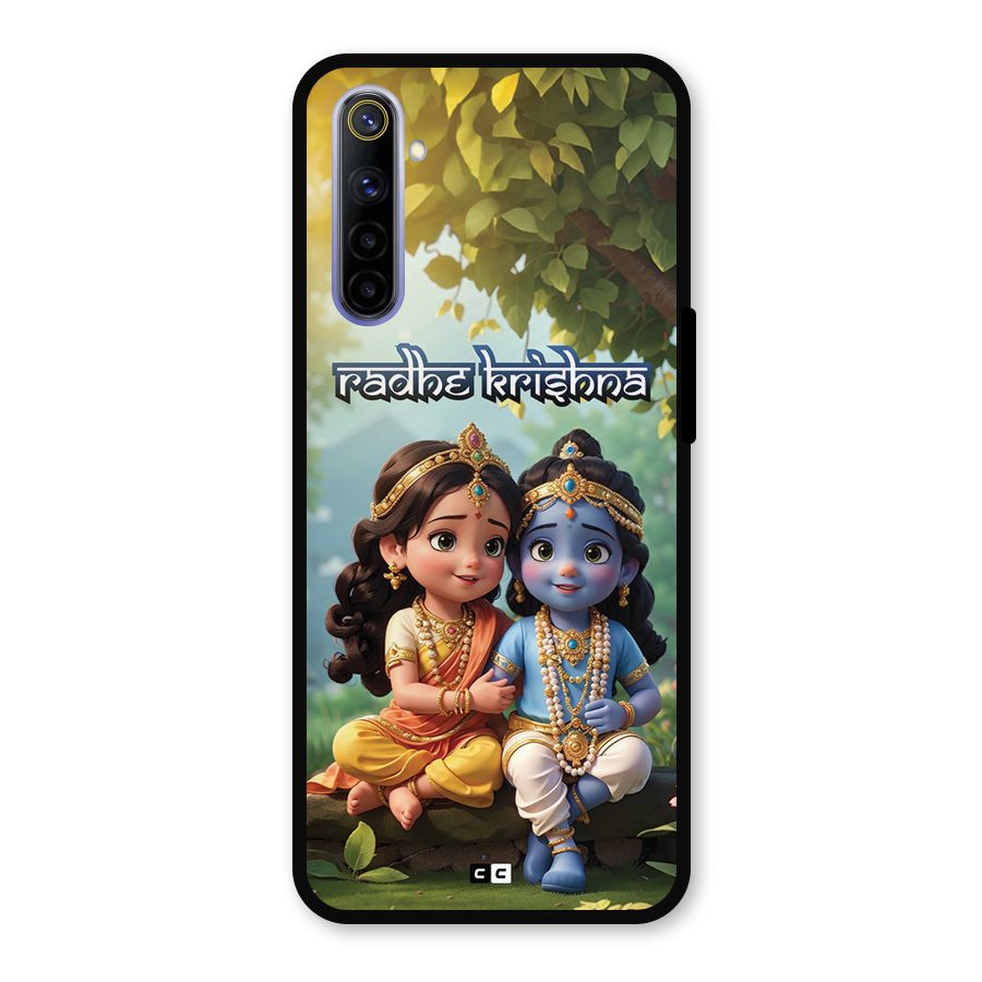 Hare Radhe Krishna Metal Back Case for Realme 6i