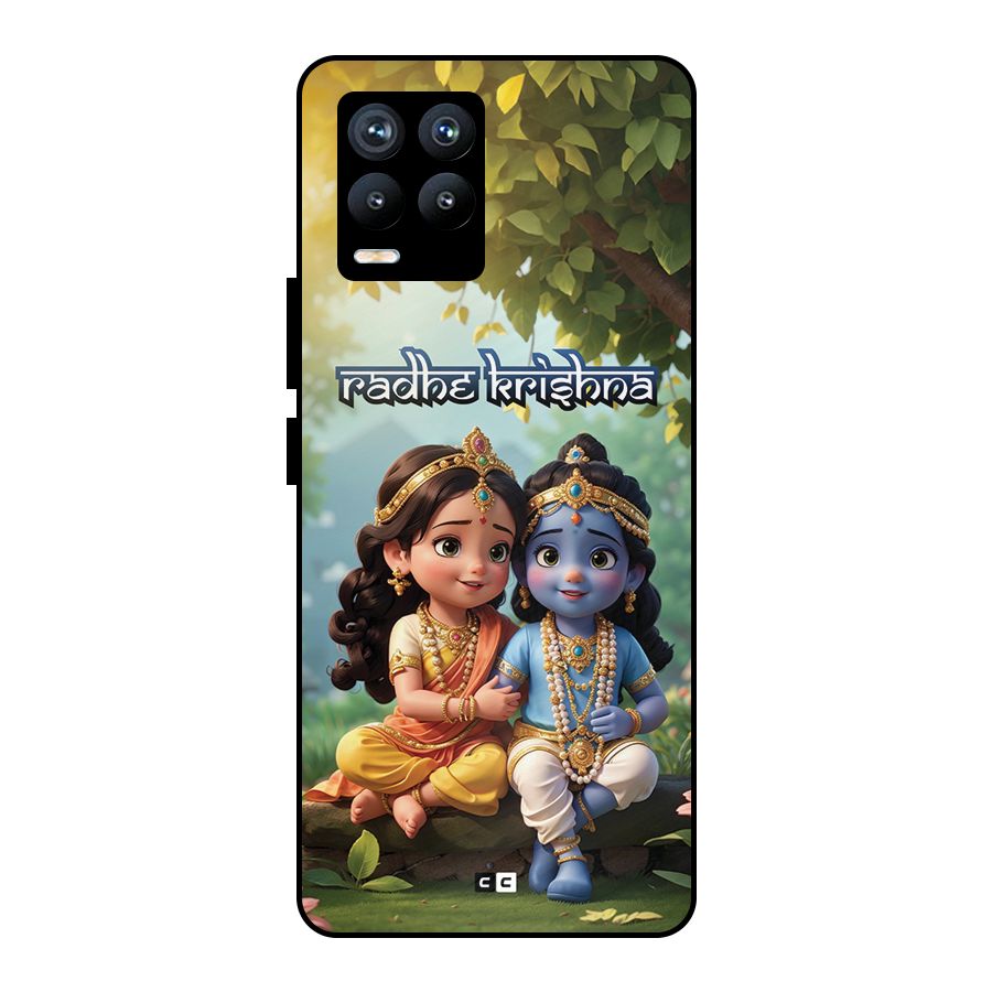 Hare Radhe Krishna Metal Back Case for Realme 8