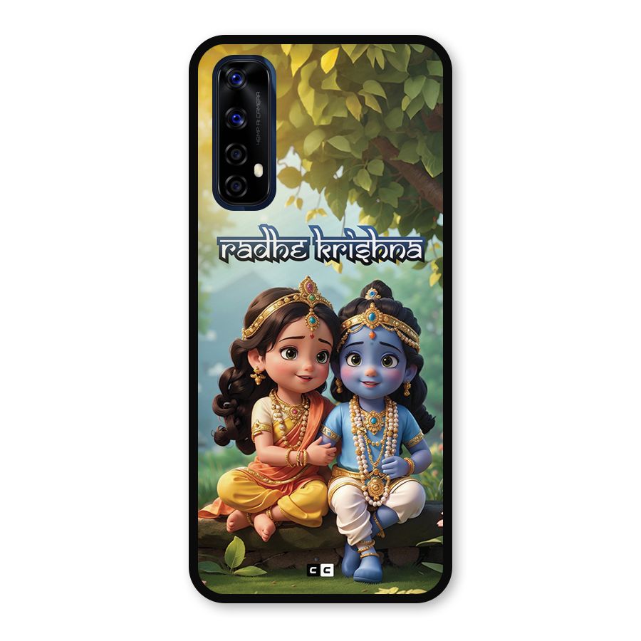 Hare Radhe Krishna Metal Back Case for Realme Narzo 20 Pro