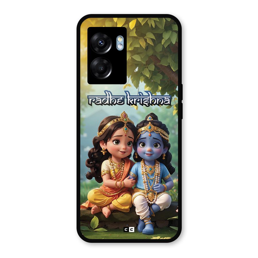 Hare Radhe Krishna Metal Back Case for Realme Narzo 50 5G