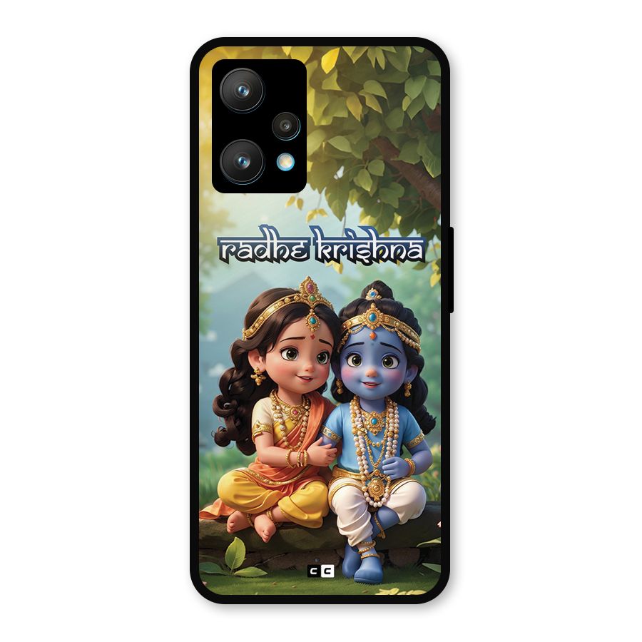 Hare Radhe Krishna Metal Back Case for Realme Narzo 50 Pro