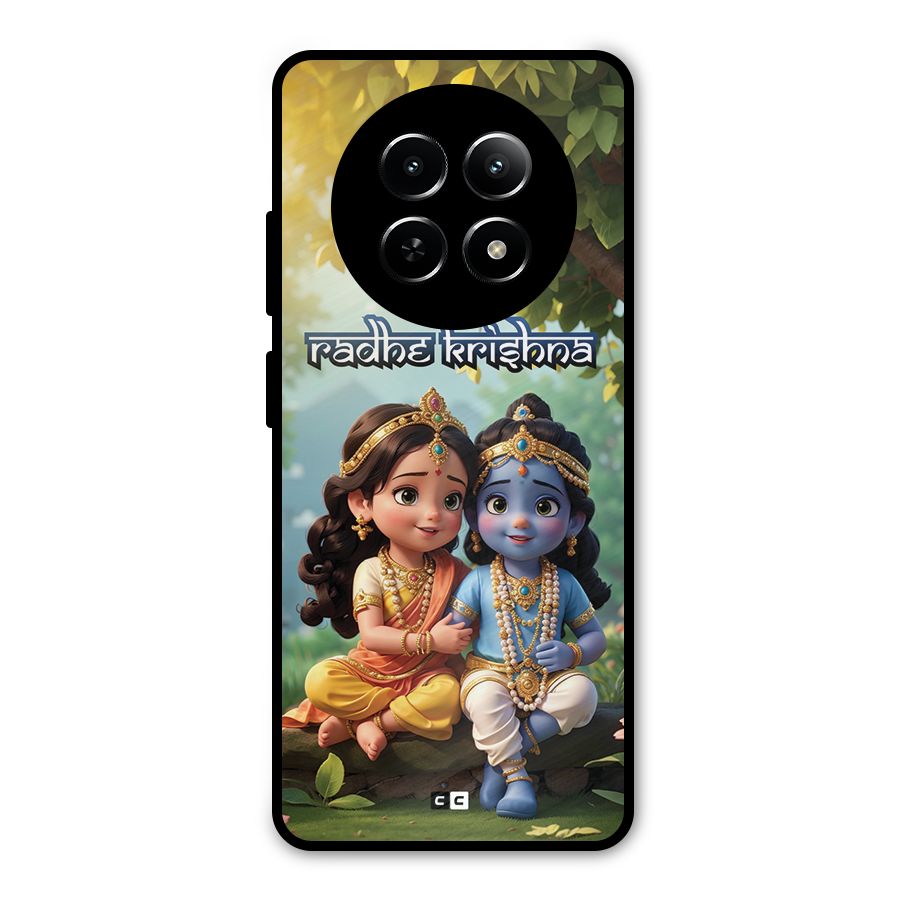 Hare Radhe Krishna Metal Back Case for Realme Narzo 70x 5G