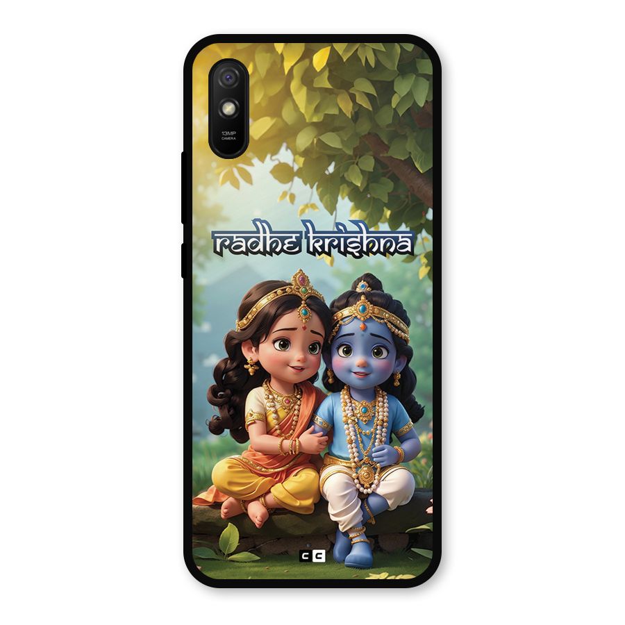 Hare Radhe Krishna Metal Back Case for Redmi 9i