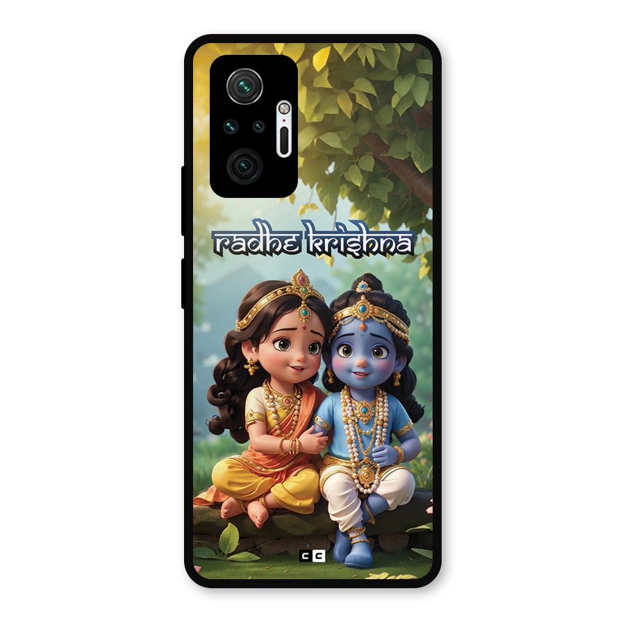 Hare Radhe Krishna Metal Back Case for Redmi Note 10 Pro