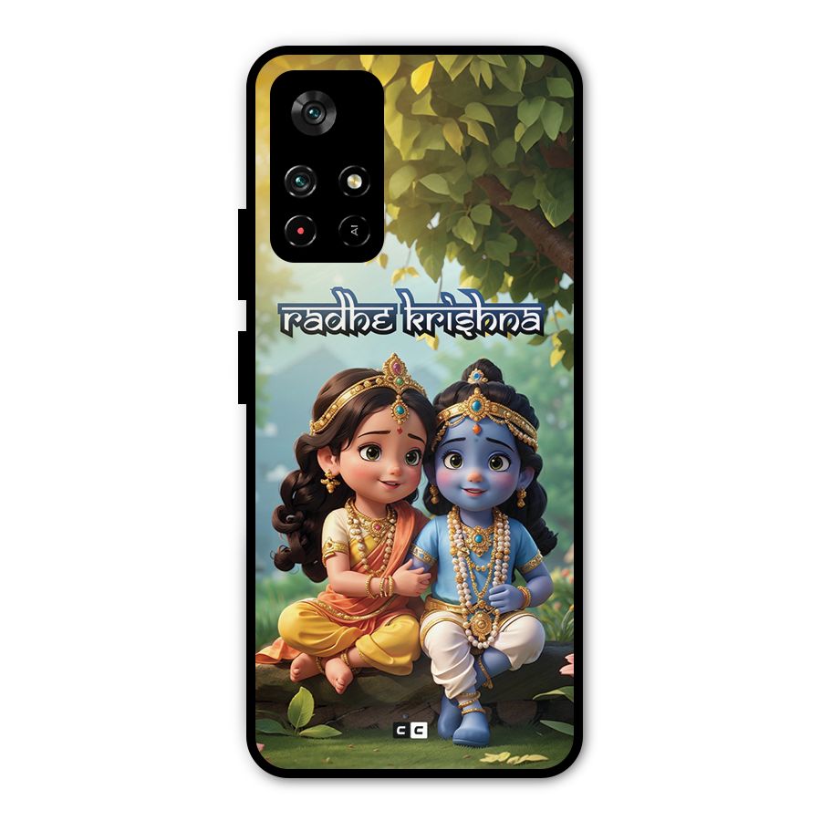 Hare Radhe Krishna Metal Back Case for Redmi Note 11T 5G