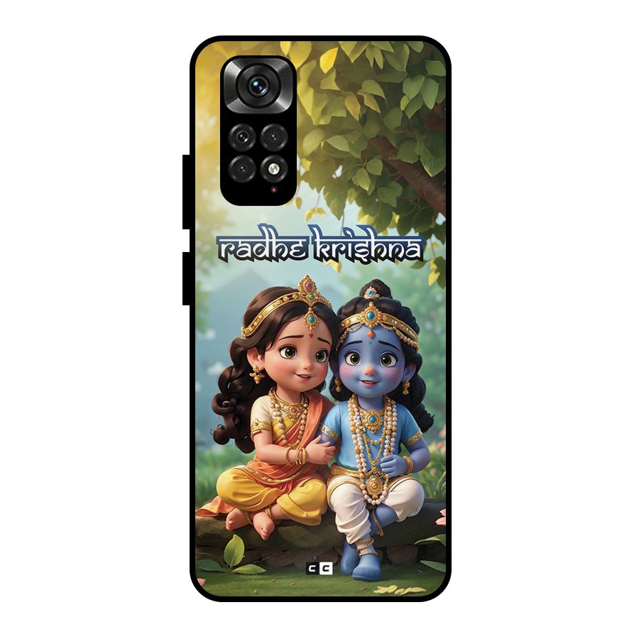 Hare Radhe Krishna Metal Back Case for Redmi Note 11 Pro