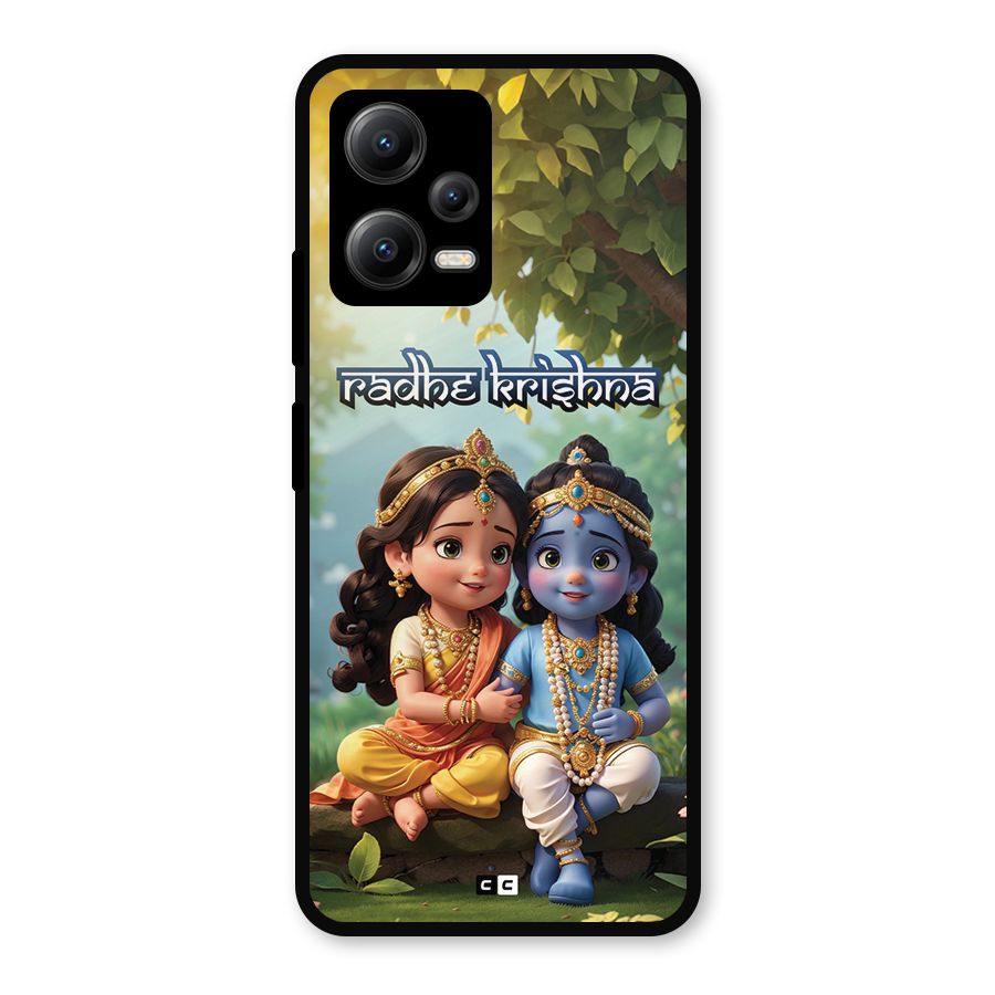 Hare Radhe Krishna Metal Back Case for Redmi Note 12 5G
