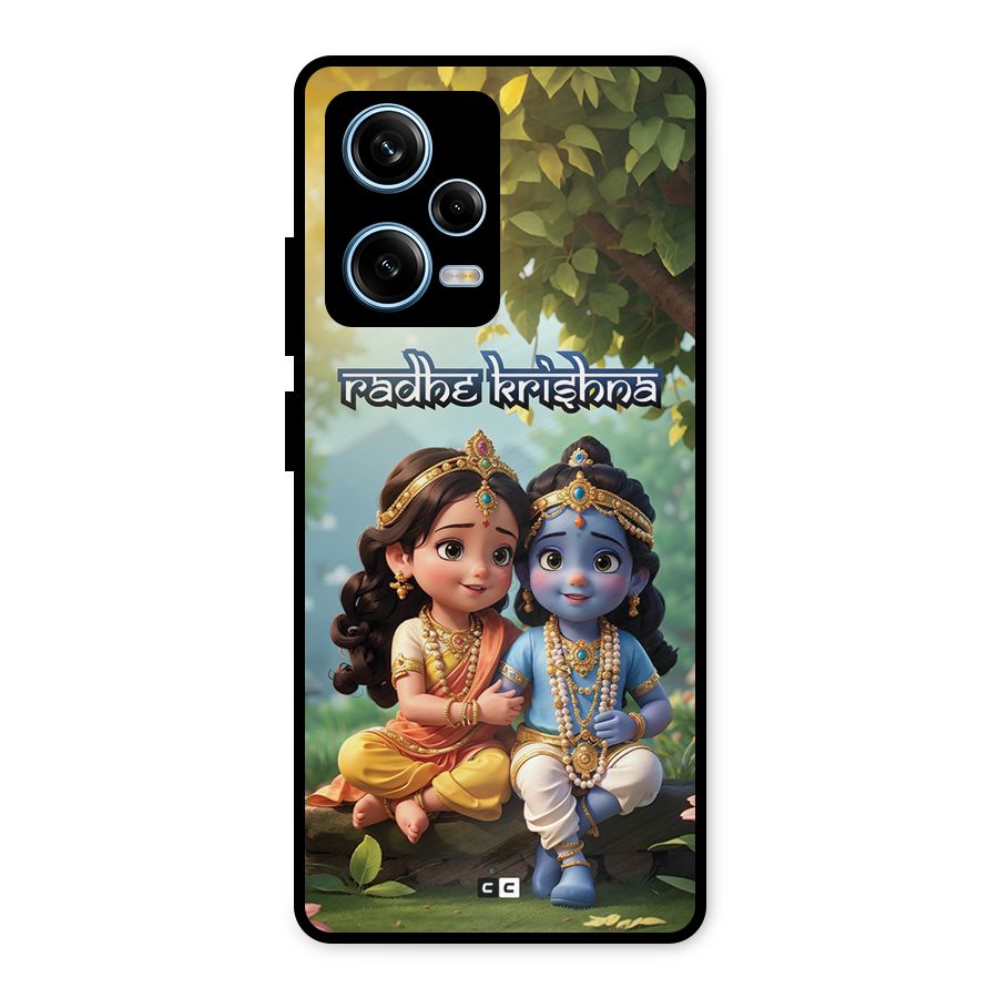 Hare Radhe Krishna Metal Back Case for Redmi Note 12 Pro