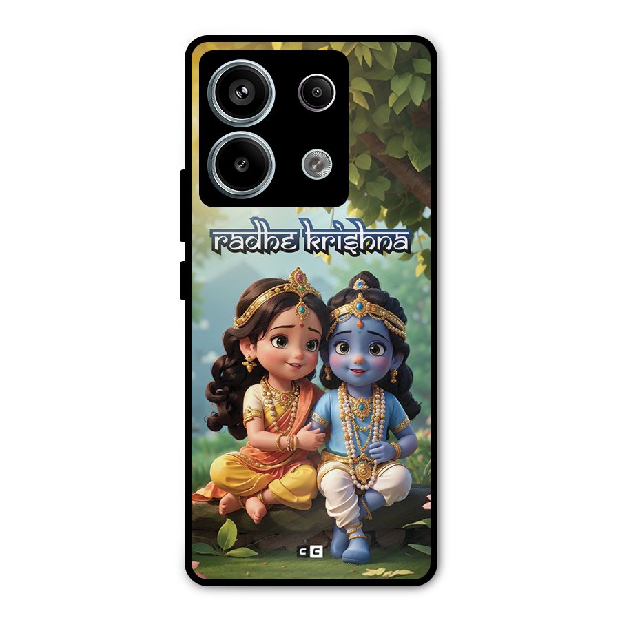 Hare Radhe Krishna Metal Back Case for Redmi Note 13 Pro 5G