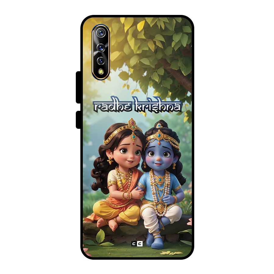 Hare Radhe Krishna Metal Back Case for Vivo S1