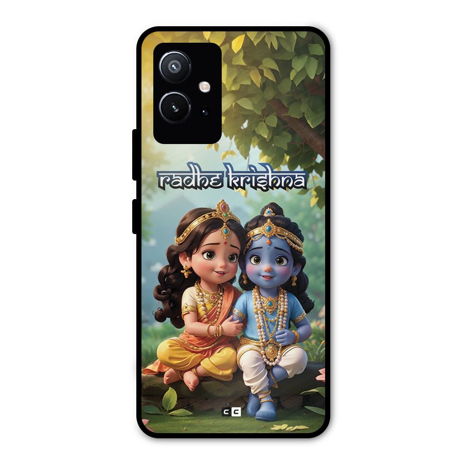 Hare Radhe Krishna Metal Back Case for Vivo T1 5G