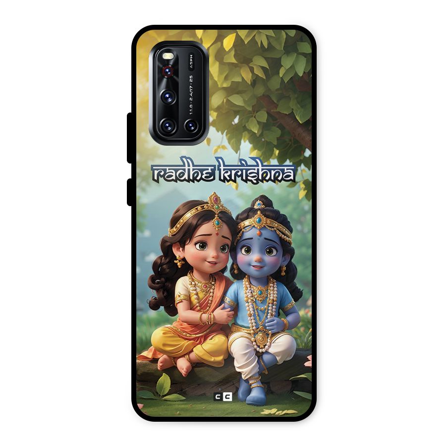 Hare Radhe Krishna Metal Back Case for Vivo V19
