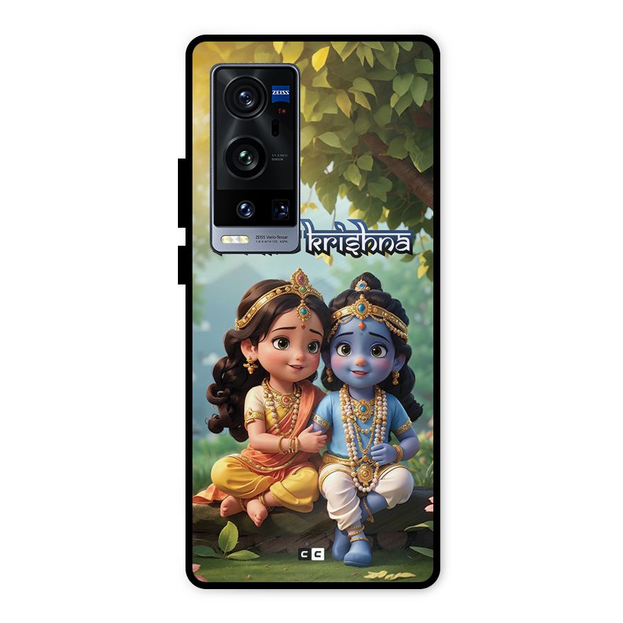 Hare Radhe Krishna Metal Back Case for Vivo X60 Pro Plus