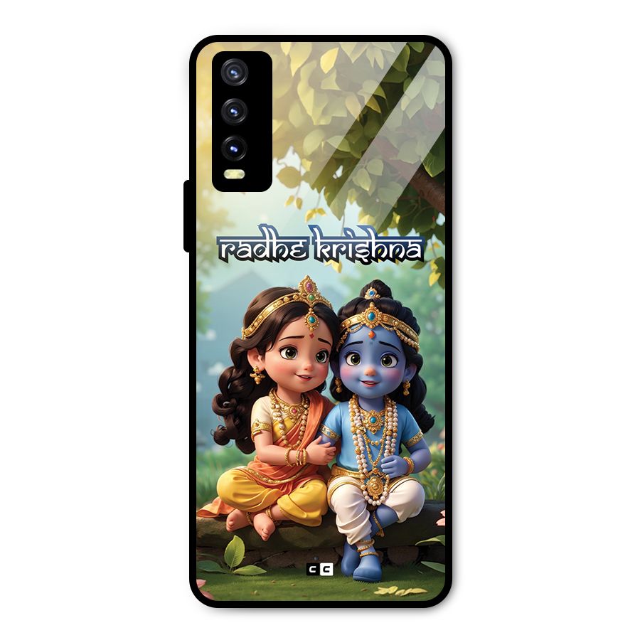 Hare Radhe Krishna Metal Back Case for Vivo Y20