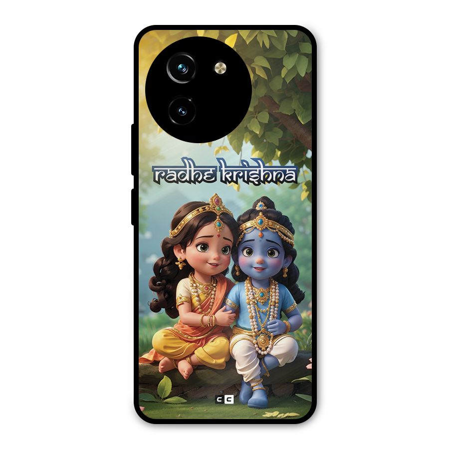 Hare Radhe Krishna Metal Back Case for Vivo Y200i