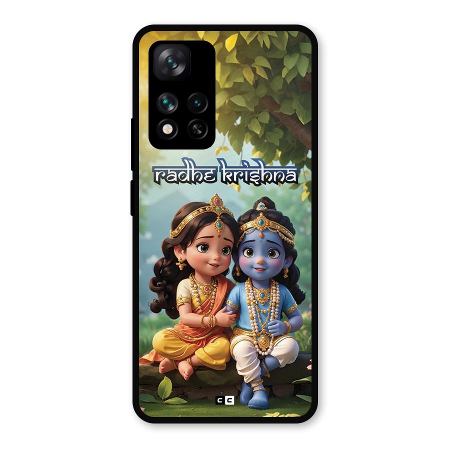Hare Radhe Krishna Metal Back Case for Xiaomi 11i Hypercharge 5G