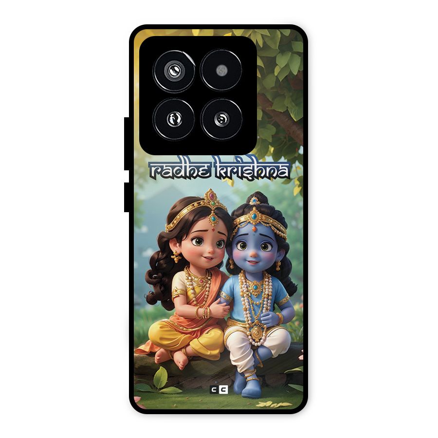 Hare Radhe Krishna Metal Back Case for Xiaomi 14 Pro