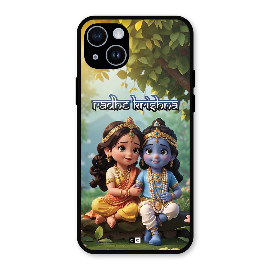 Hare Radhe Krishna Metal Back Case for iPhone 14