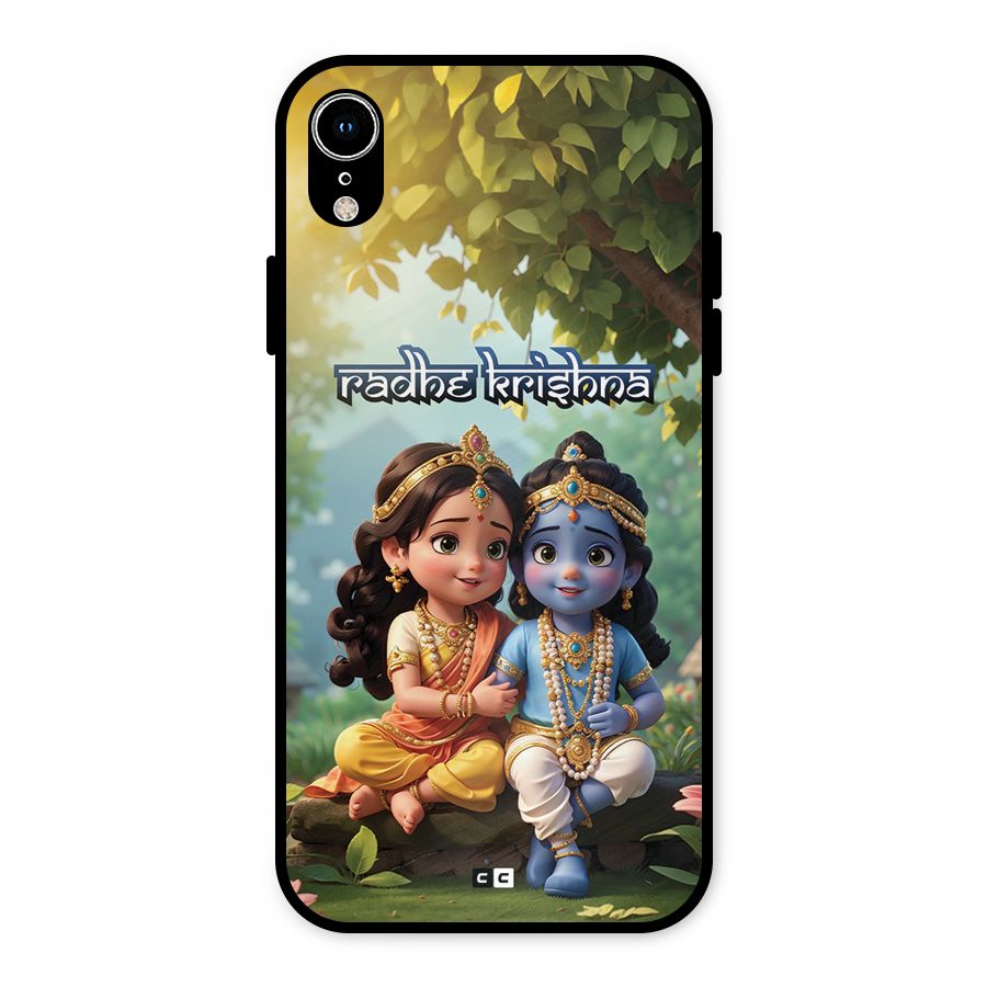 Hare Radhe Krishna Metal Back Case for iPhone XR