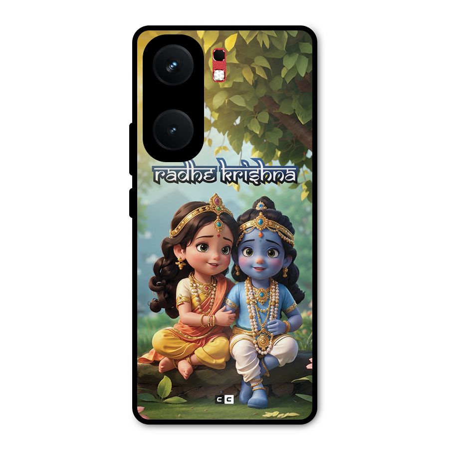 Hare Radhe Krishna Metal Back Case for iQOO Neo 9 Pro