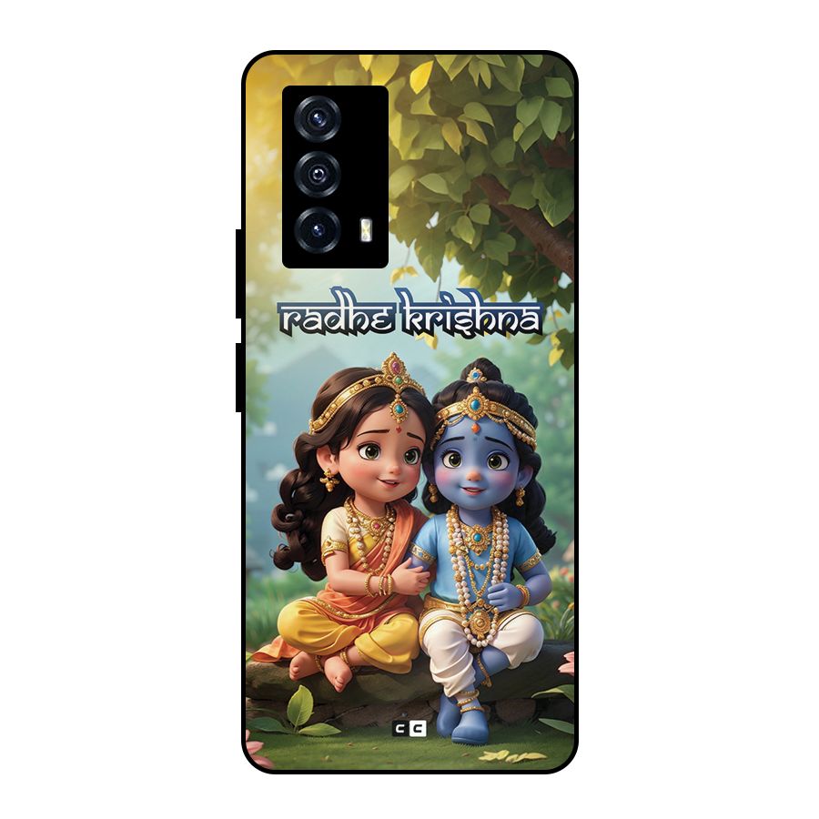 Hare Radhe Krishna Metal Back Case for iQOO Z5