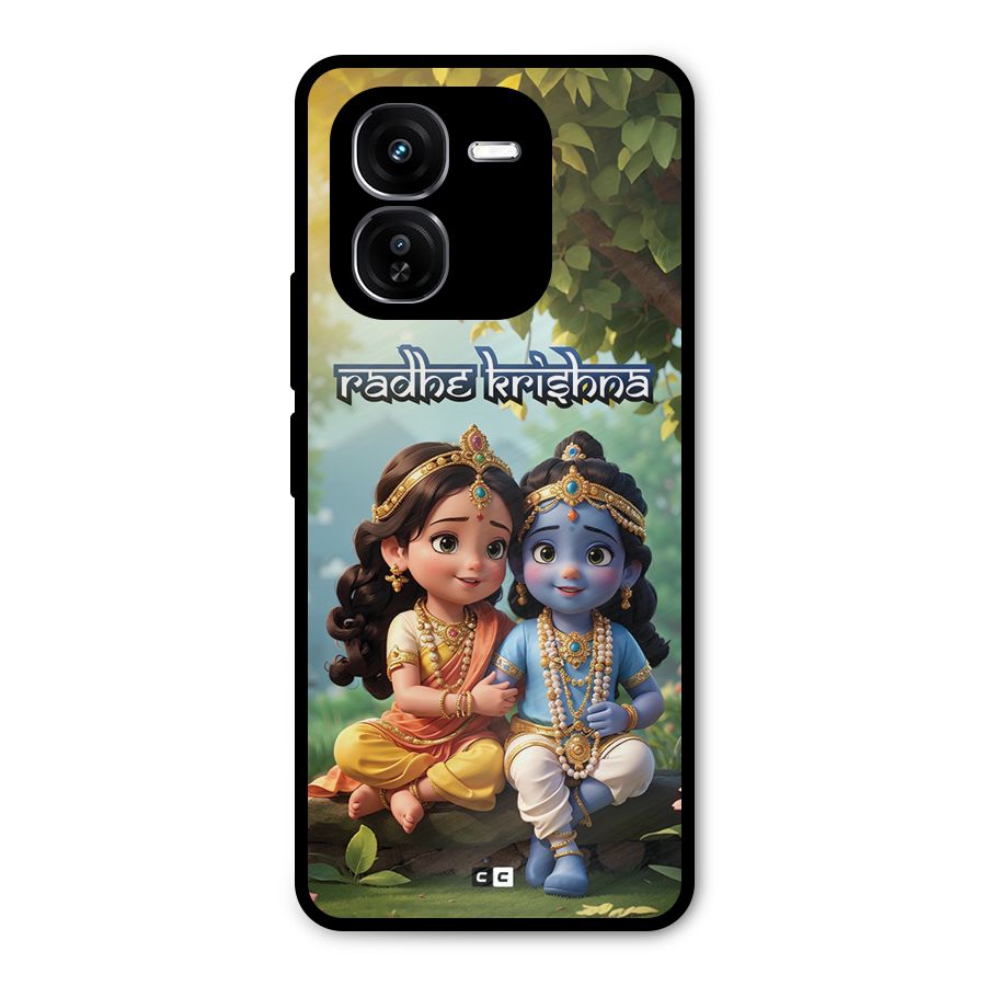 Hare Radhe Krishna Metal Back Case for iQOO Z9x