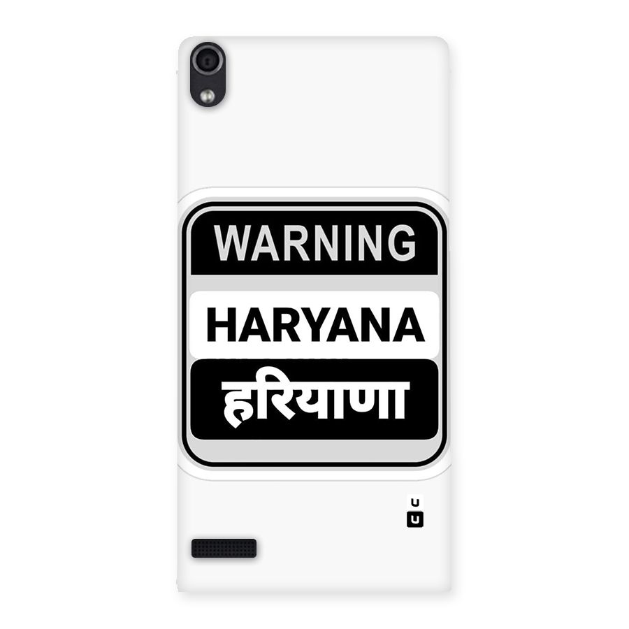 Haryana Warning Back Case for Ascend P6