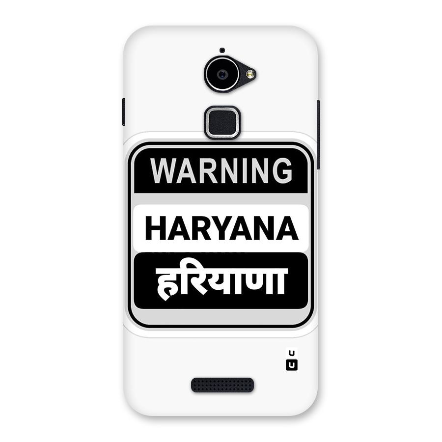 Haryana Warning Back Case for Coolpad Note 3 Lite