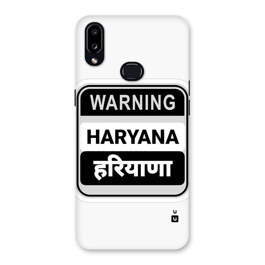 Haryana Warning Back Case for Galaxy A10s