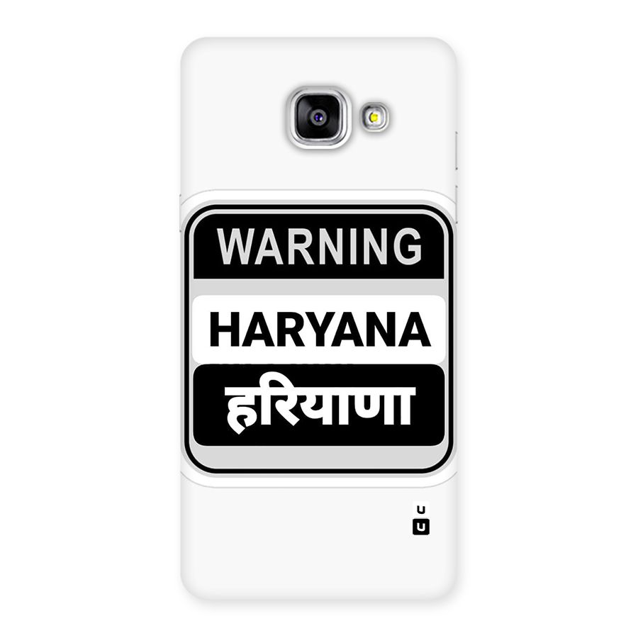Haryana Warning Back Case for Galaxy A5 (2016)