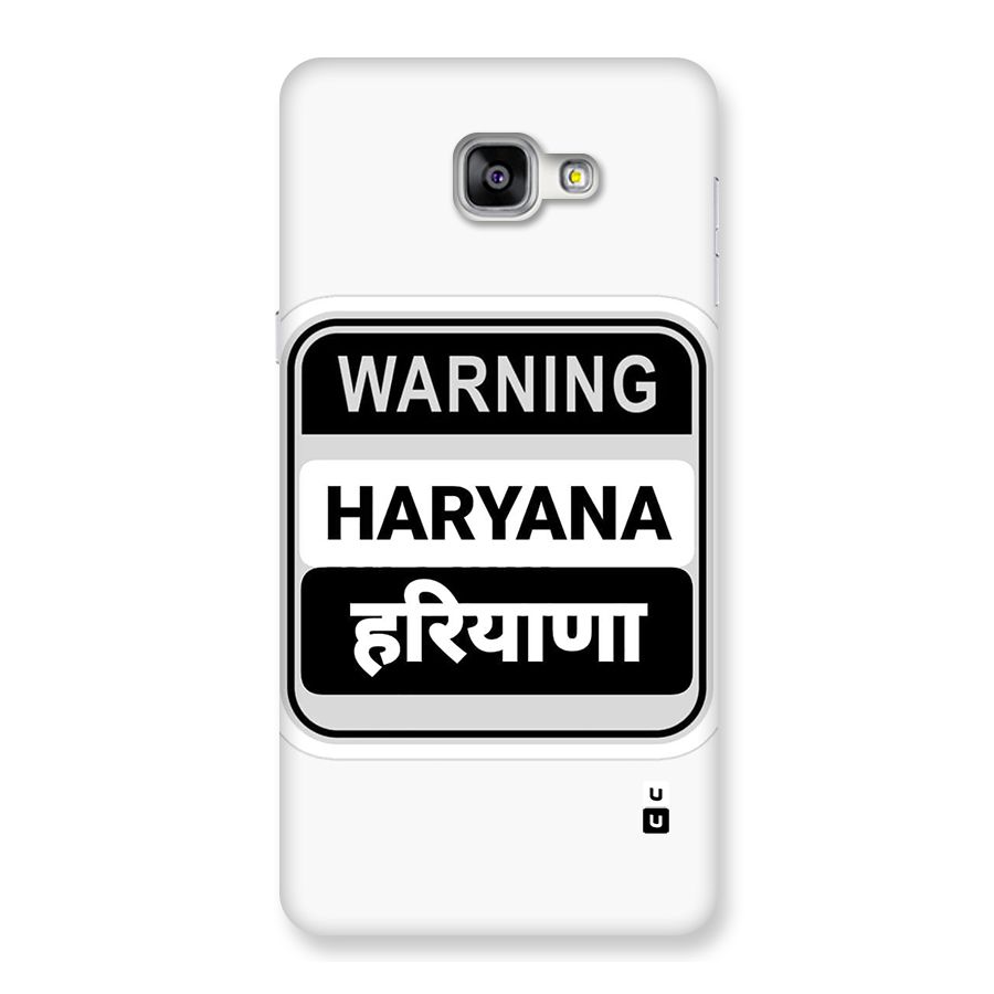 Haryana Warning Back Case for Galaxy A9