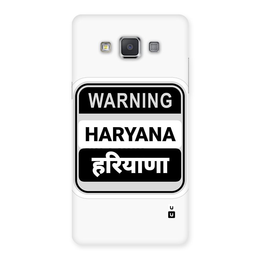 Haryana Warning Back Case for Galaxy Grand 3