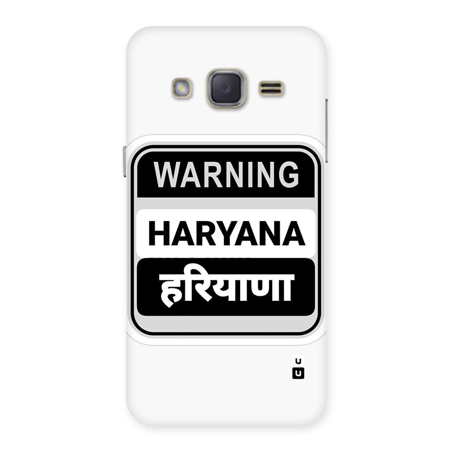 Haryana Warning Back Case for Galaxy J2
