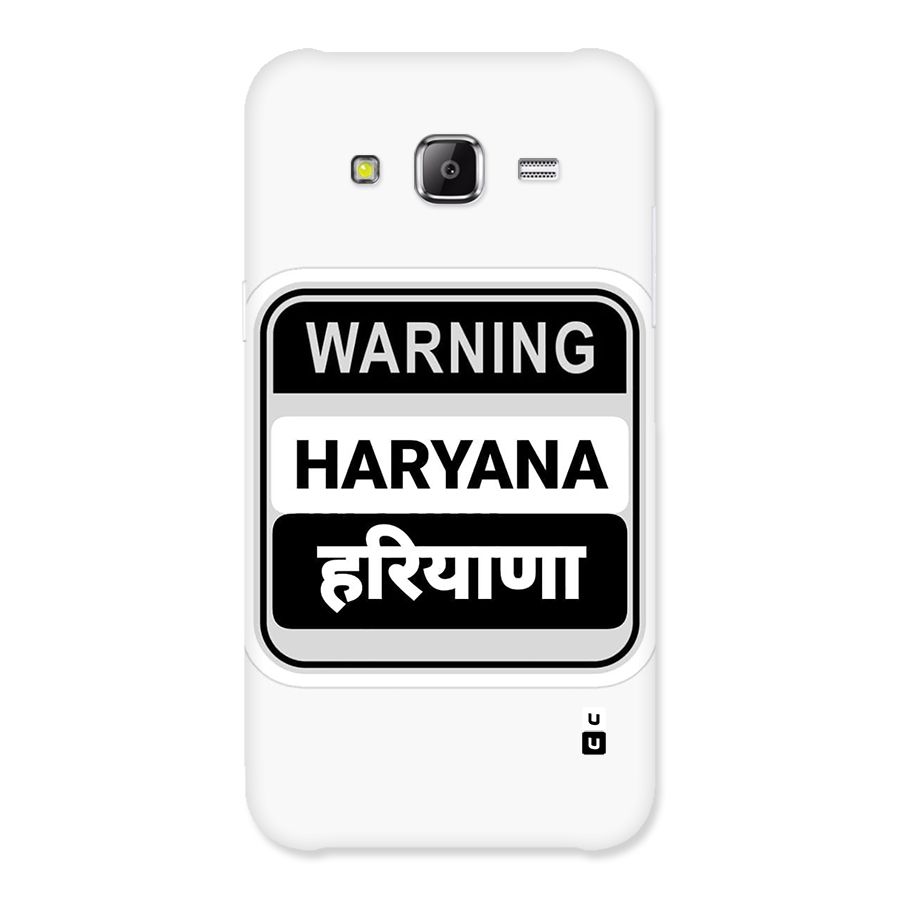 Haryana Warning Back Case for Galaxy J2 Prime