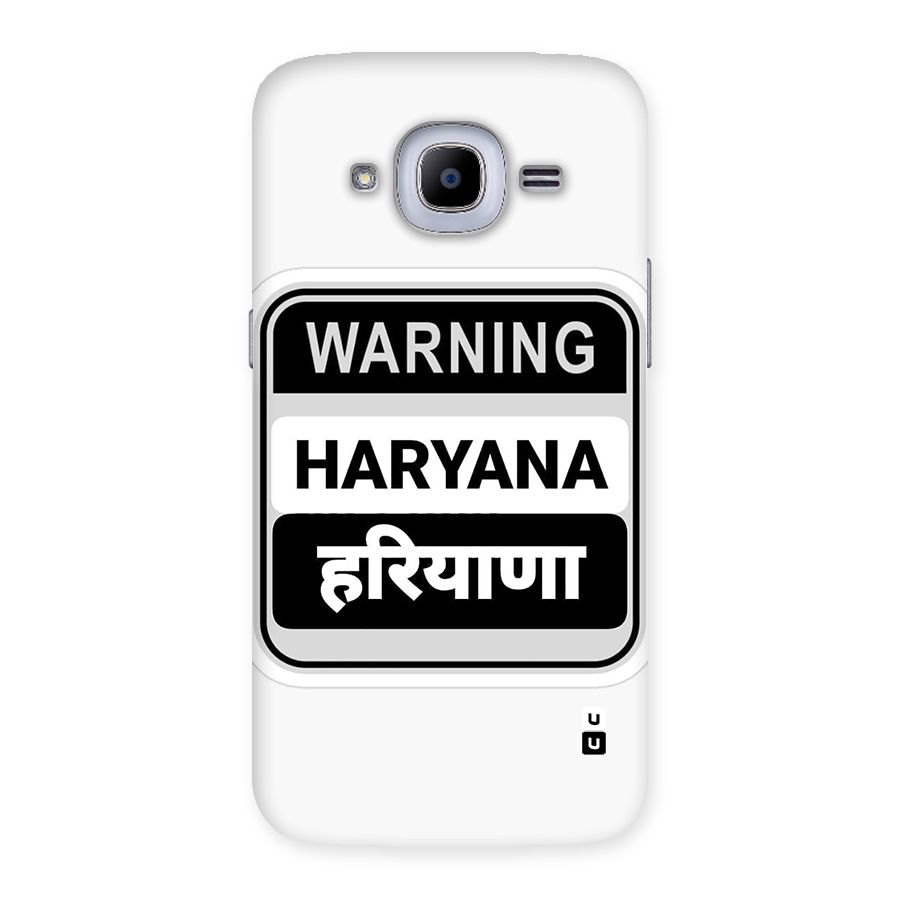 Haryana Warning Back Case for Galaxy J2 Pro