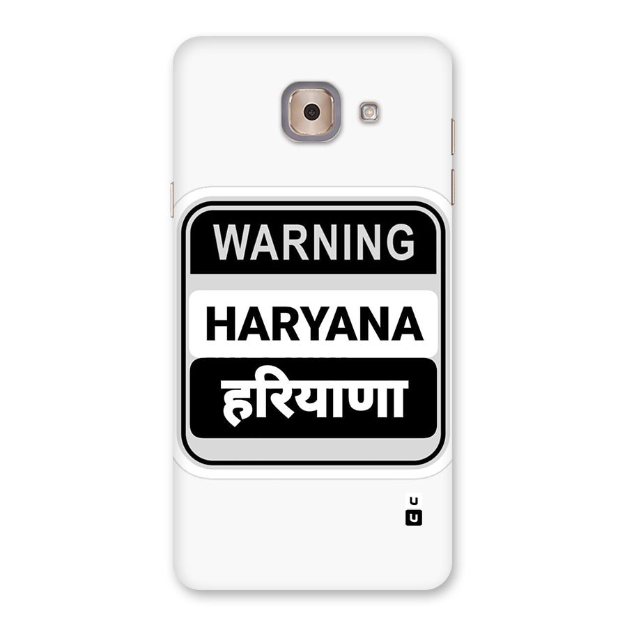 Haryana Warning Back Case for Galaxy J7 Max