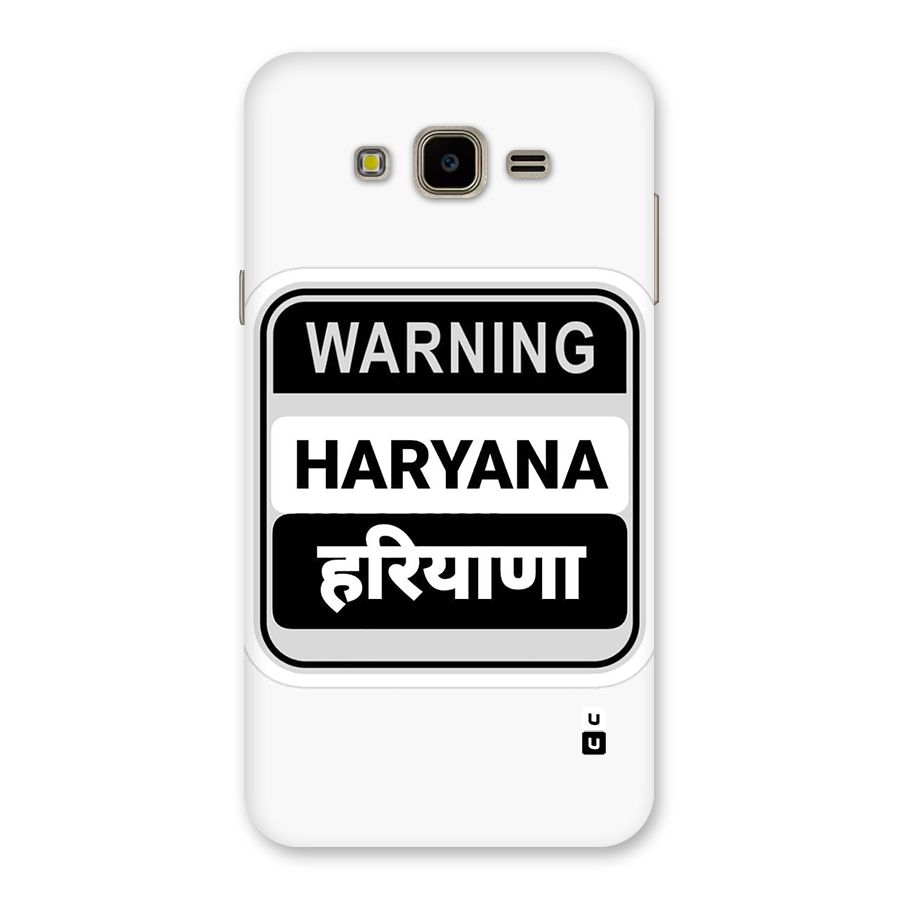 Haryana Warning Back Case for Galaxy J7 Nxt