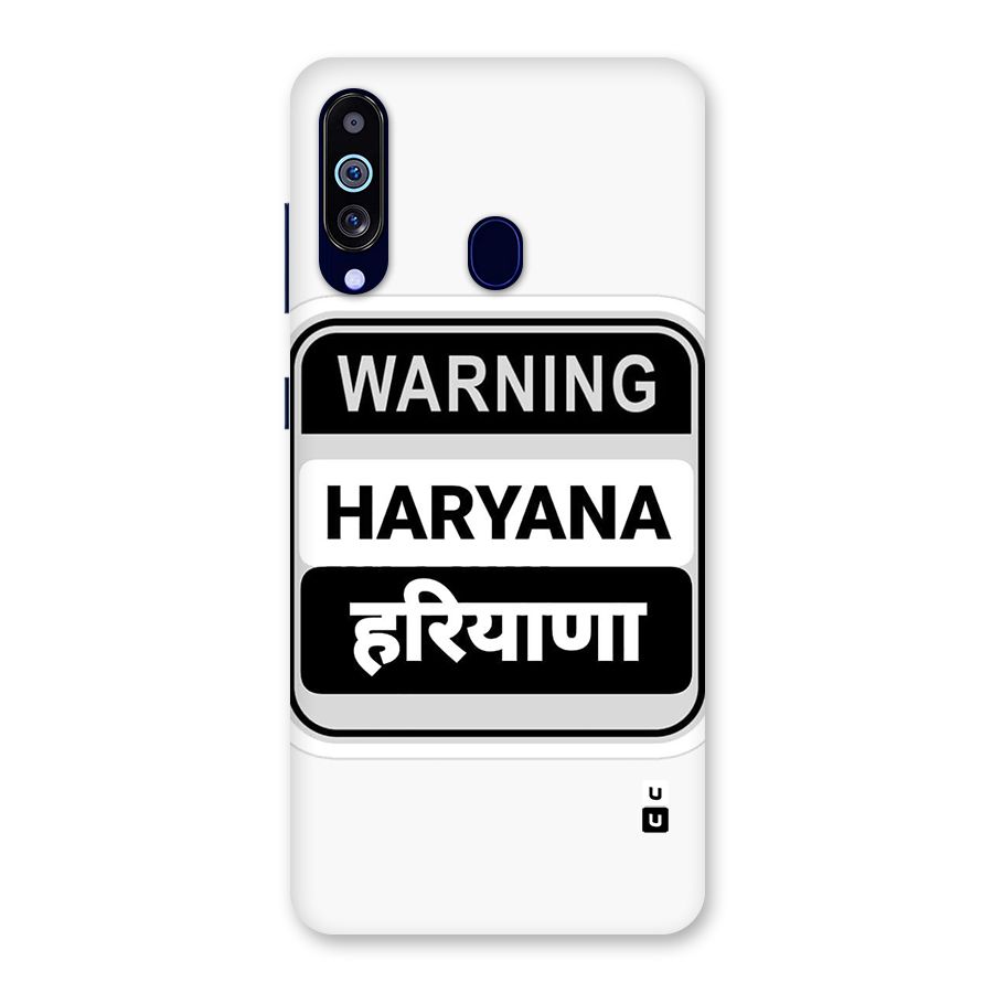 Haryana Warning Back Case for Galaxy M40