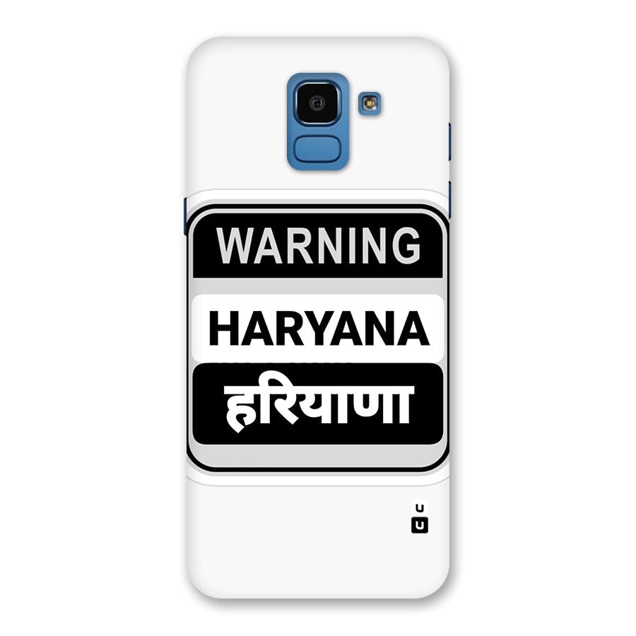 Haryana Warning Back Case for Galaxy On6