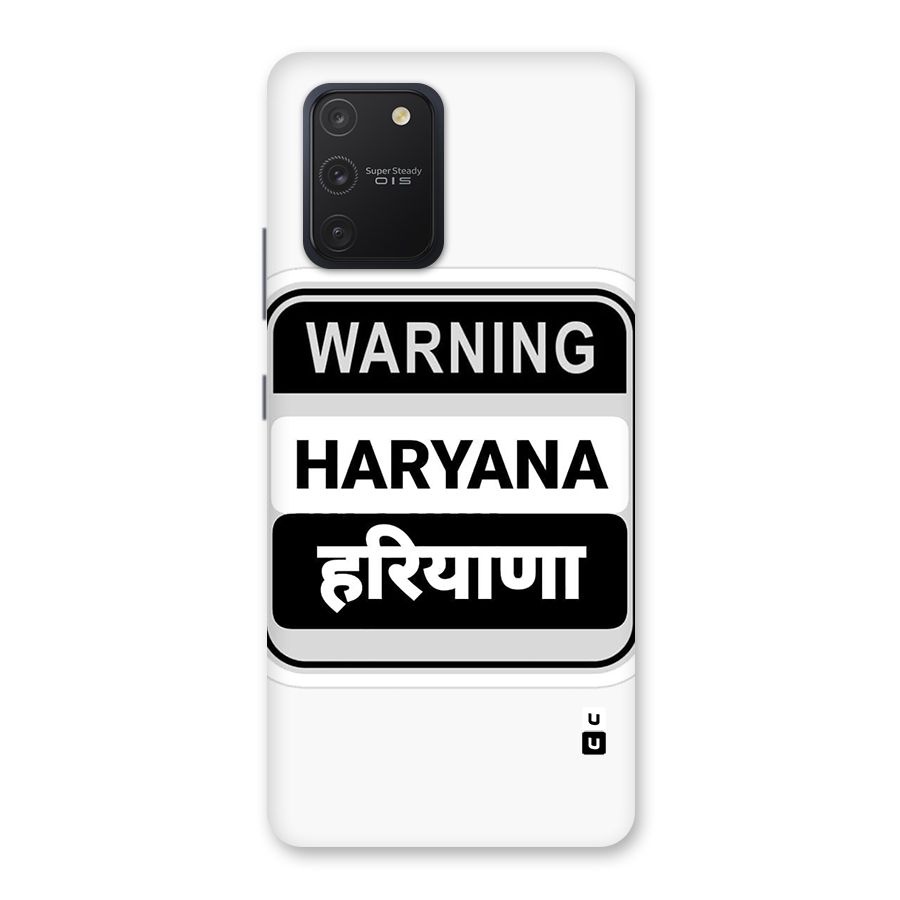 Haryana Warning Back Case for Galaxy S10 Lite