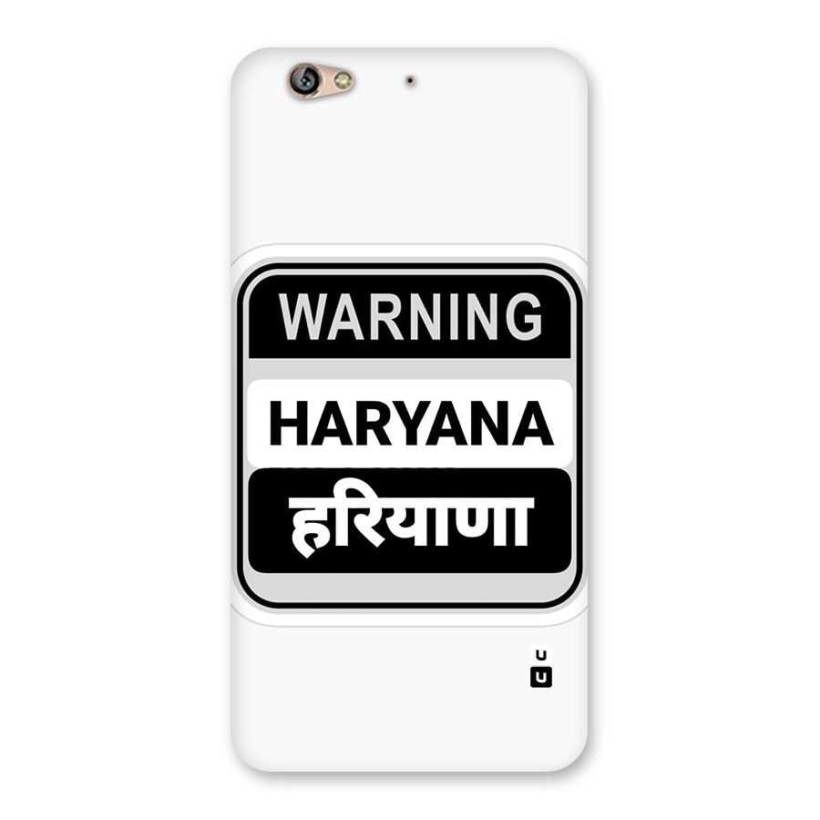 Haryana Warning Back Case for Gionee S6