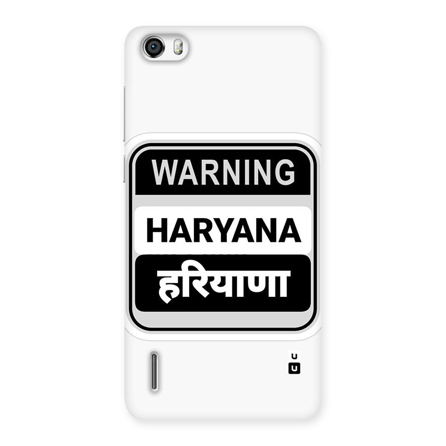 Haryana Warning Back Case for Honor 6