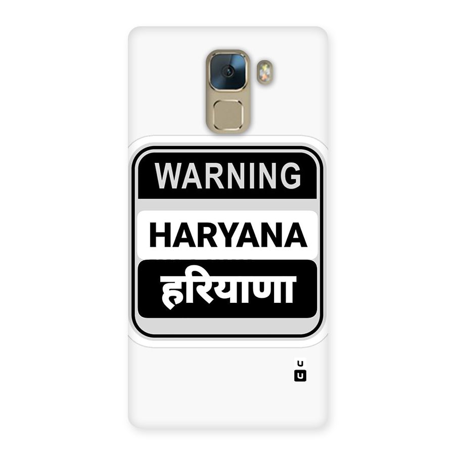 Haryana Warning Back Case for Honor 7