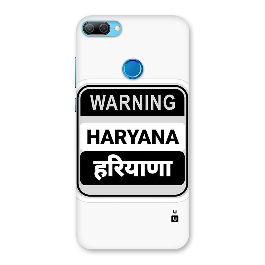 Haryana Warning Back Case for Honor 9N