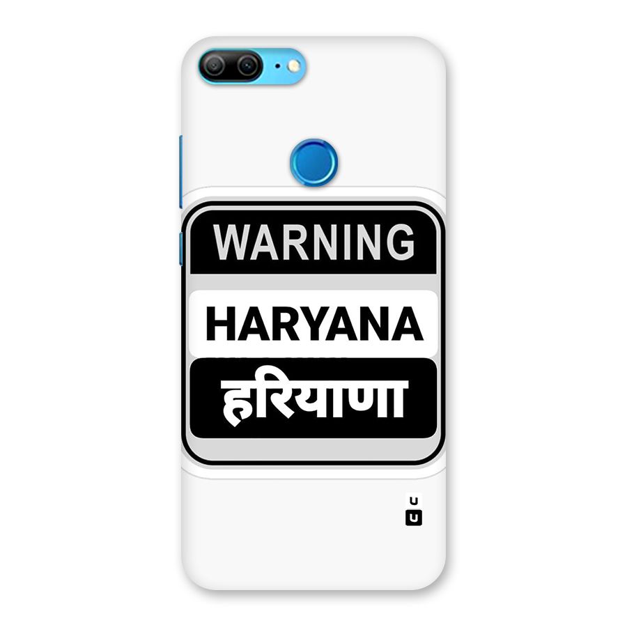 Haryana Warning Back Case for Honor 9 Lite