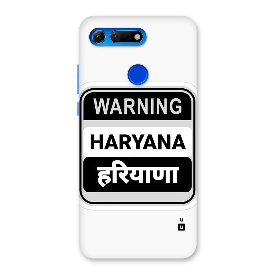 Haryana Warning Back Case for Honor View 20