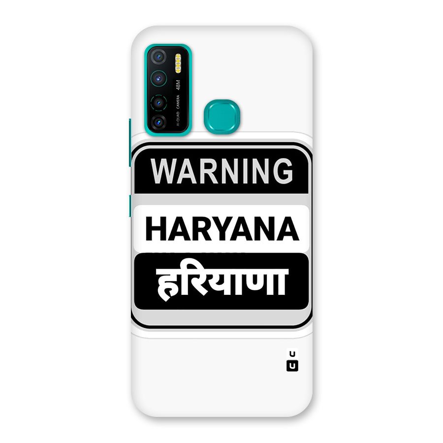 Haryana Warning Back Case for Infinix Hot 9 Pro