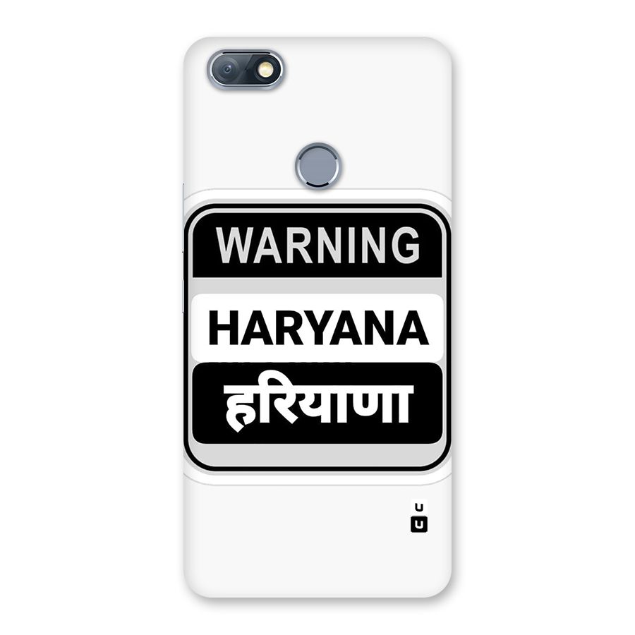 Haryana Warning Back Case for Infinix Note 5