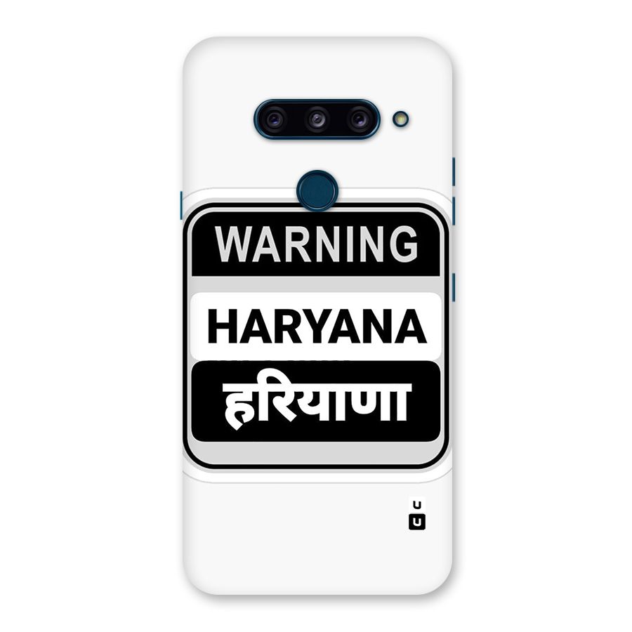 Haryana Warning Back Case for LG  V40 ThinQ