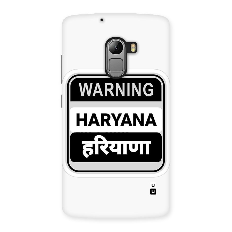 Haryana Warning Back Case for Lenovo K4 Note